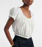 Dôen Nera embroidered cotton top