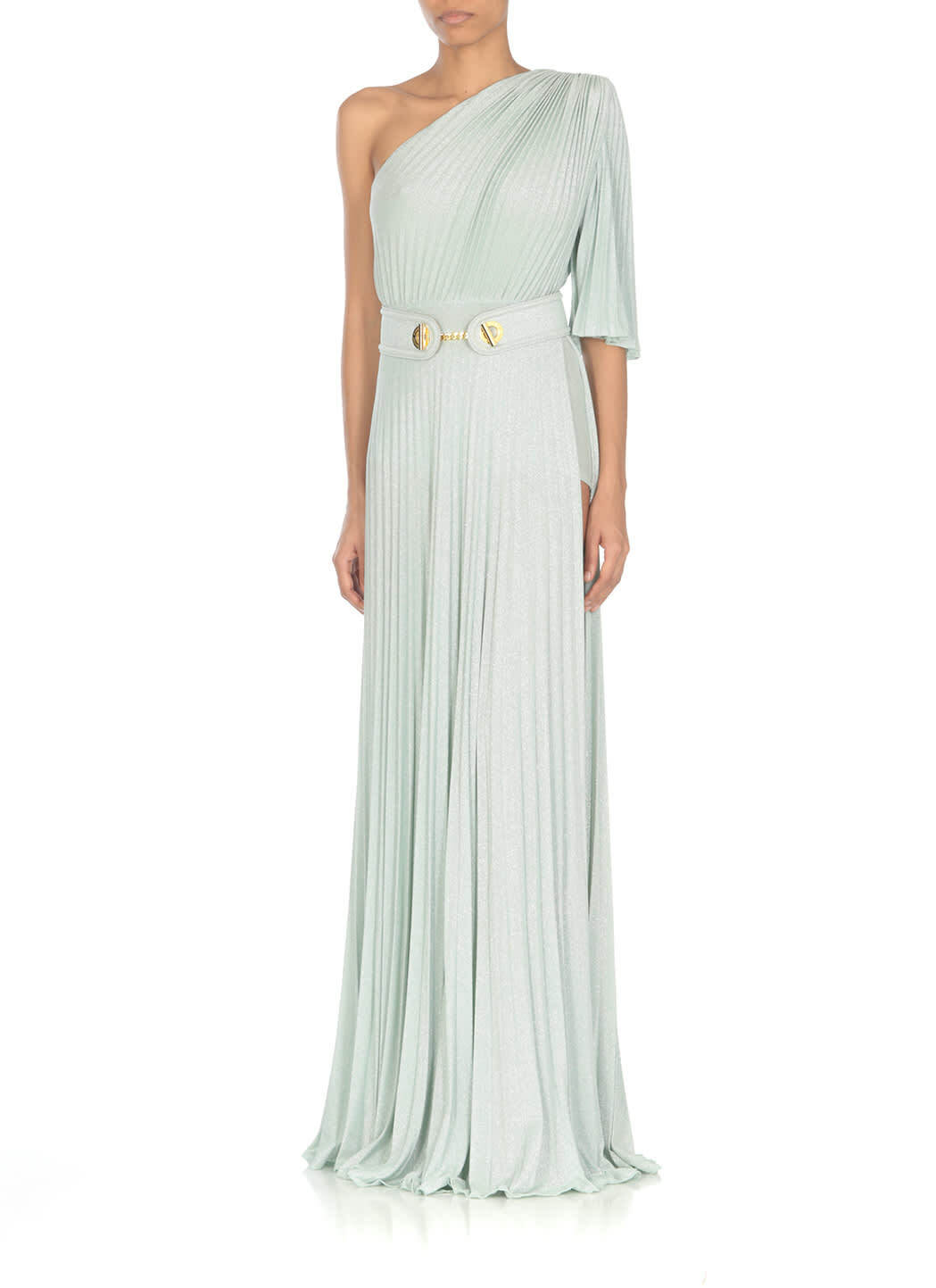 Elisabetta Franchi Long Aqua Green Dress Elisabetta Franchi Elisabetta Franchi Long Aqua Green Dress Elisabetta Franchi