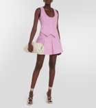 Stouls Surya pleated leather miniskirt
