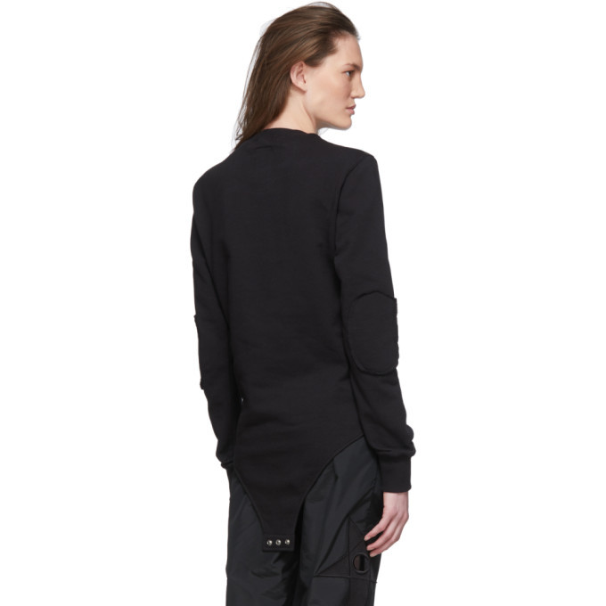 Rick Owens Champion スウェット L 黒 ボディスーツ Rick Owens X Champion logo-embroidered Jersey Bodysuit