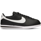 Nike Black Cortez Leather Sneakers