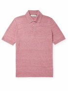 Brunello Cucinelli - Slim-Fit Linen and Cotton-Blend Polo Shirt - Pink