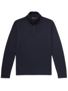 LORO PIANA - Cashmere Half-Zip Sweater - Blue
