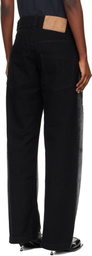 VAQUERA Black & White Painted Workwear Trousers