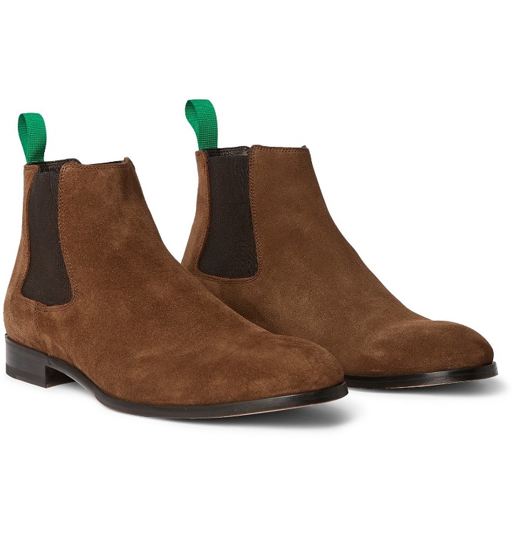 Photo: Paul Smith - Crown Suede Chelsea Boots - Brown