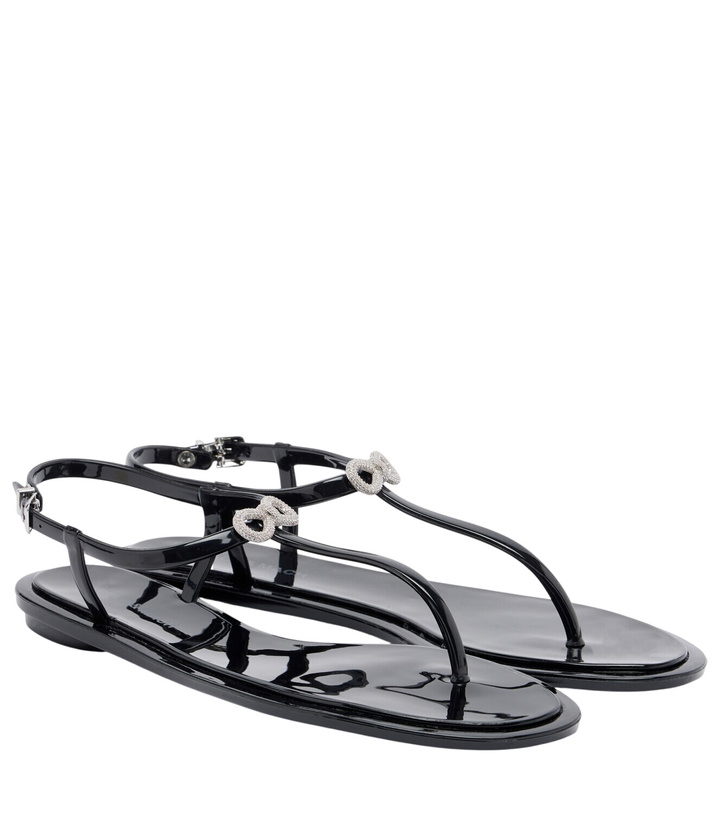 Photo: Mach & Mach Riviera embellished thong sandals