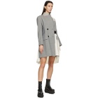 Sacai Grey and Off-White Suiting Coat