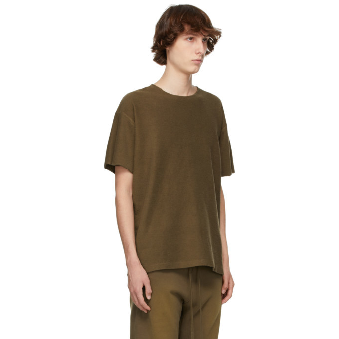 Fear of God Brown Inside Out Terry T-Shirt