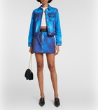 Loewe - Pixelated denim miniskirt
