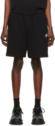 Balenciaga Black Cotton Shorts