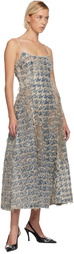 Diesel Blue De-Sweeney-Long-Fsh Maxi Dress