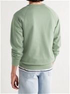 SAVE KHAKI UNITED - Fleece-Back Supima Cotton-Jersey Sweatshirt - Green