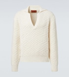 Missoni Zigzag wool-blend polo sweater