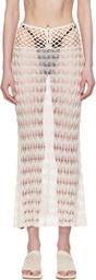 Isa Boulder Off-White Lace Maxi Skirt