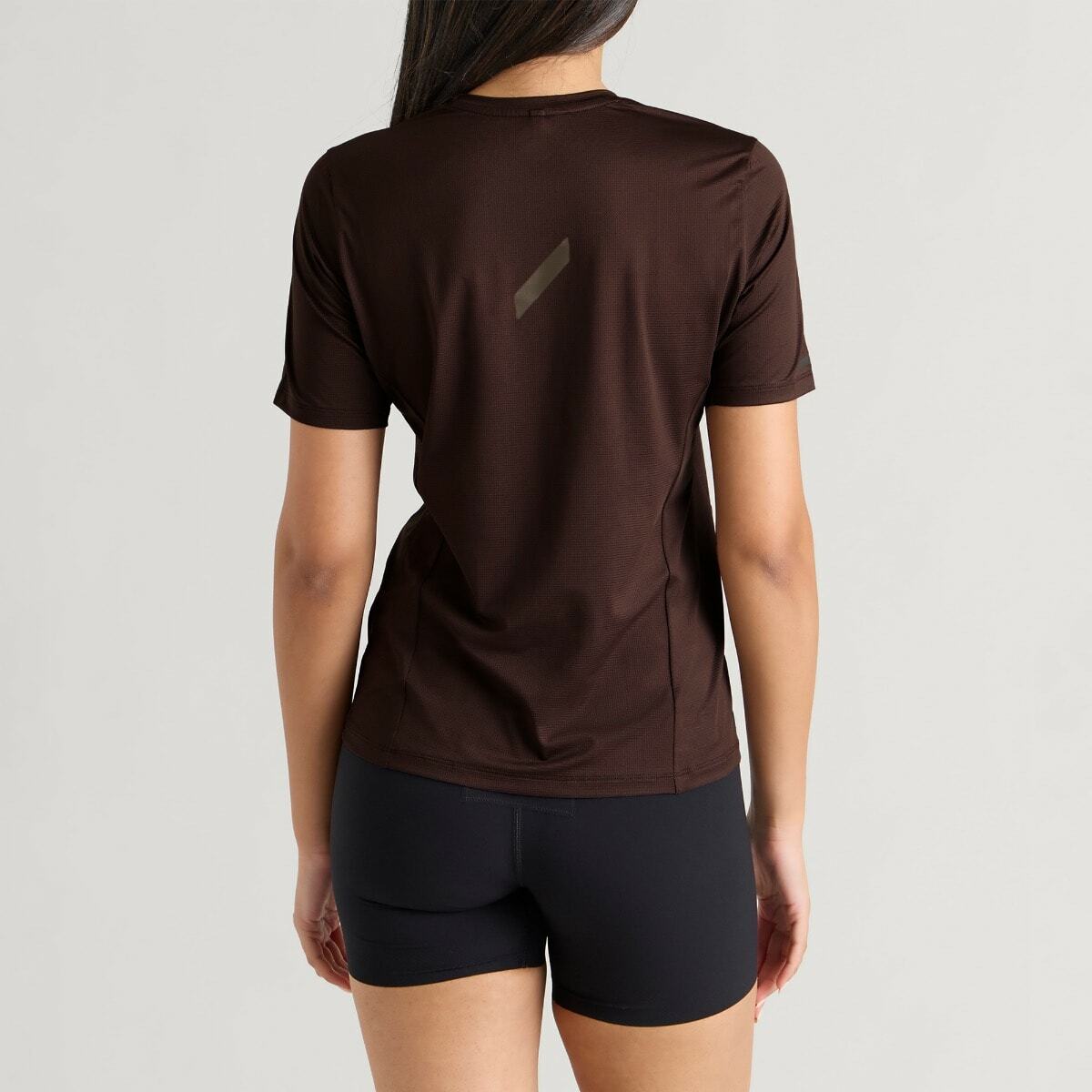 SOAR Women's Eco Tech T-shirt in Dark Brown