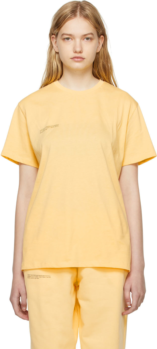 PANGAIA Yellow Organic Cotton T-Shirt