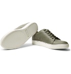 Lanvin - Cap-Toe Matte-Leather Sneakers - Men - Army green