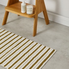 Baina Echo Bath Mat in Caper/Chalk