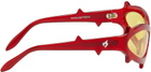 MAUSTEIN SSENSE Exclusive Red Spike Sunglasses