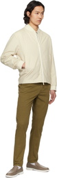 BOSS Beige Slim-Fit Bomber Jacket
