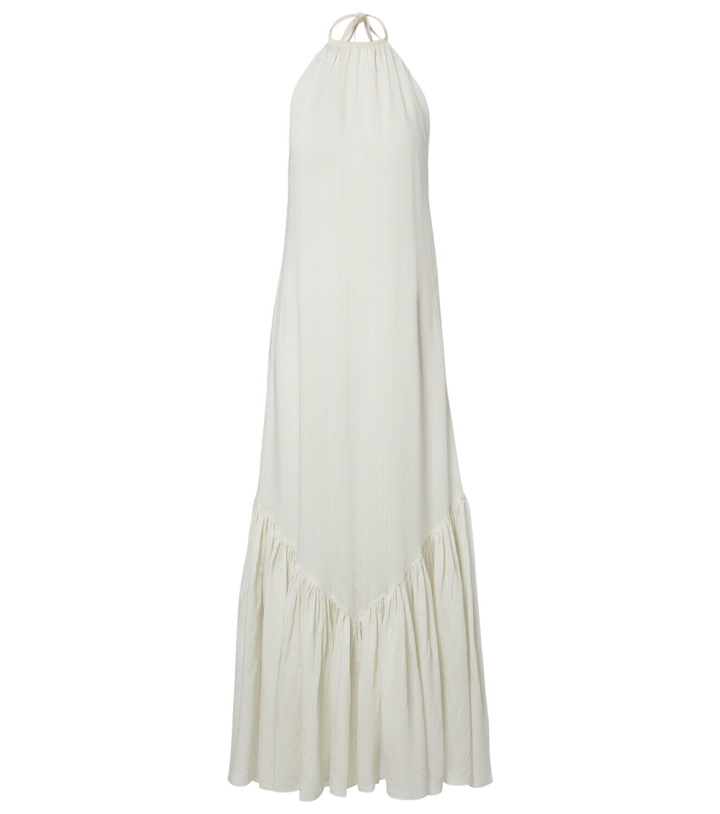 Photo: Patou Striped halterneck open-back maxi dress