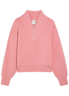 Varley Davidson Half-zip Stretch-jersey Sweatshirt Light Pink