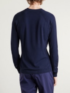 Moncler Grenoble - Logo-Appliquéd Crepe Sweater - Blue