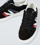 Moncler Monaco suede and leather sneakers