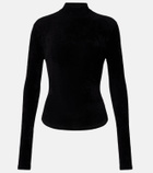 Versace Chenille turtleneck bodysuit