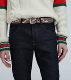 Gucci - GG belt with Kingsnake print