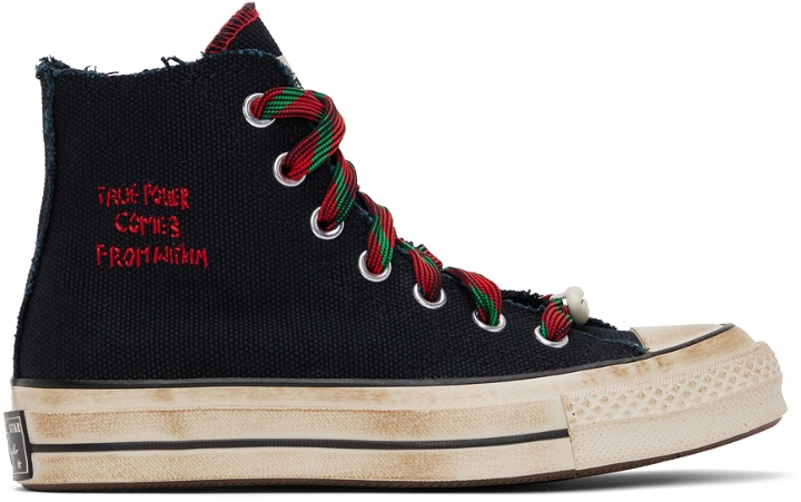 Photo: Converse Black Barriers Edition Chuck 70 Hi Sneakers