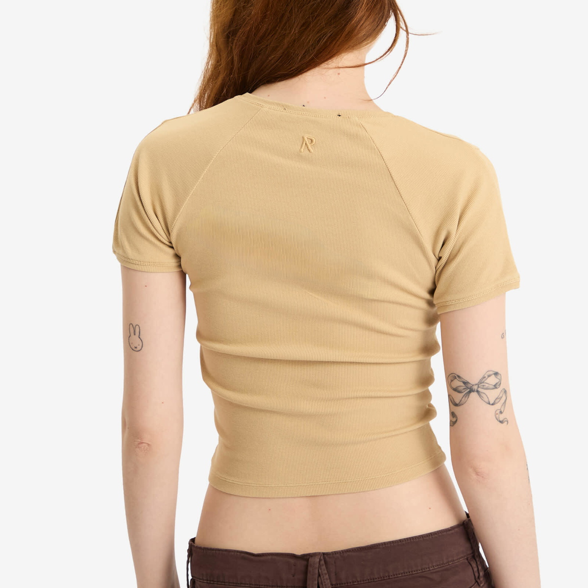 Represent Women's Initial Baby T-Shirt in Iced Coffee