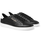 SAINT LAURENT - Court Classic SL/10 Perforated Leather Sneakers - Black