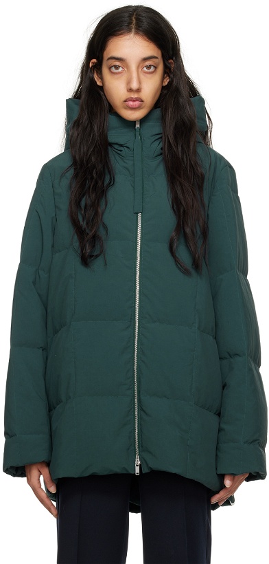 Photo: Jil Sander Green Quilted Down Jacket