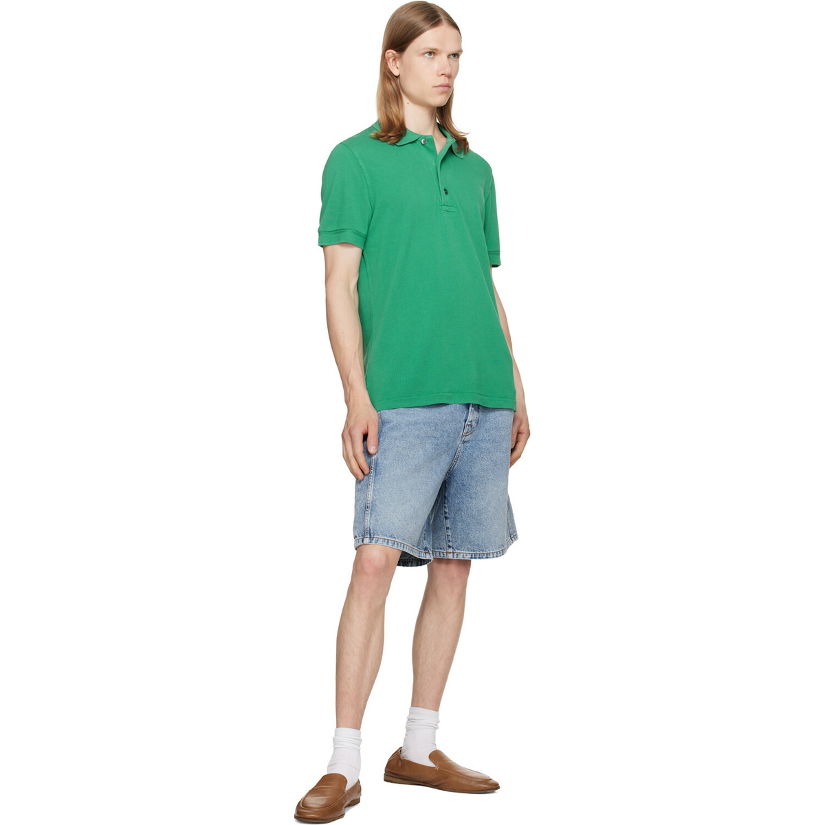 BALMAIN Blue Bermuda Denim Shorts