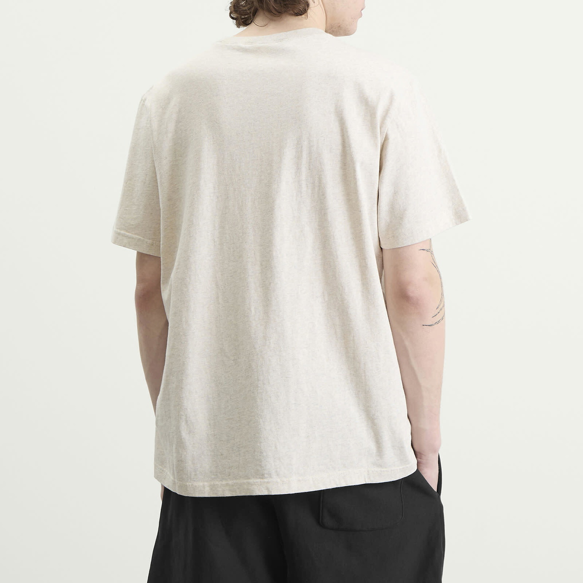 Champion Men's Reverse Weave Relaxed T-Shirt in Oatmeal