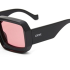 Loewe Eyewear Paula's Ibiza Dive Mask Sunglasses in Black 