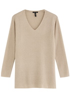 Eileen Fisher Ribbed Cotton Jumper Cream