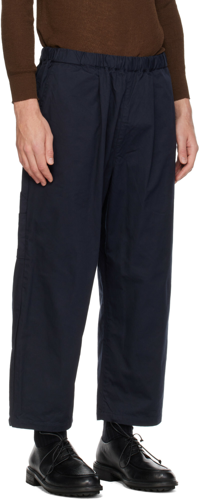 Ordinary Fits Navy Chino Painter Easy Trousers
