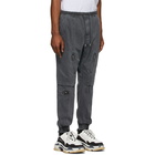 Juun.J Grey Elasticized Cuff Trousers