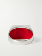 Ellie Mercer - Sterling Silver and Resin Ring - Red