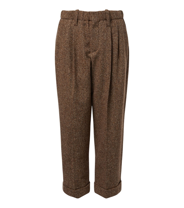 Photo: Brunello Cucinelli Wool-blend cropped wide-leg pants
