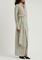 Petar Petrov The Saint Polka dot Maxi Shirt Dress Ivory