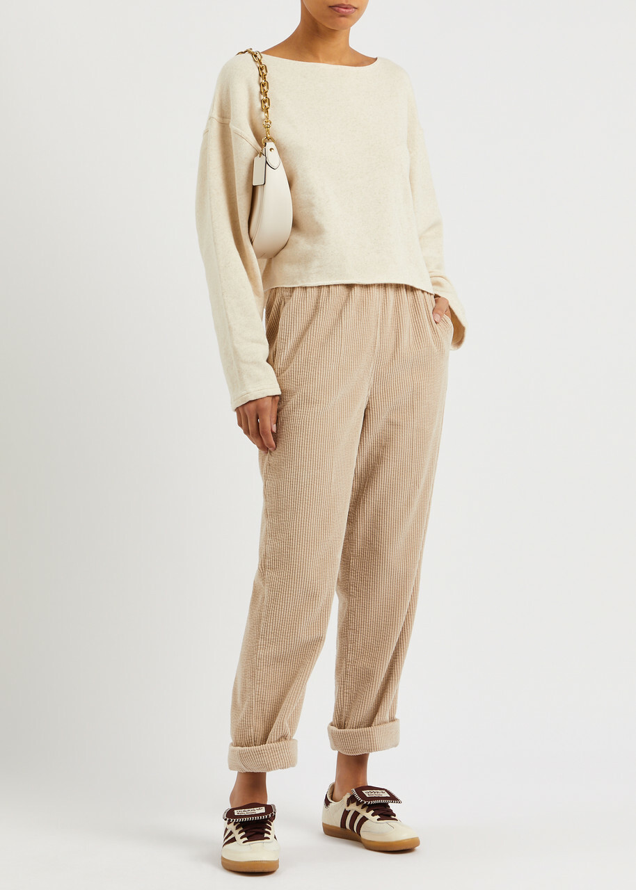 American Vintage Itony Cotton-blend Sweatshirt Cream