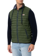 MC2 Saint Barth Man Military Green Padded Vest Aspen