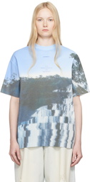 ADER error Blue Half Sleeve Knit Product. 61 T-shirt
