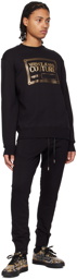 Versace Jeans Couture Black Bonded Lounge Pants