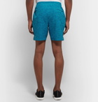 Lululemon - Channel Cross Slim-Fit Mid-Length Mélange Swim Shorts - Blue