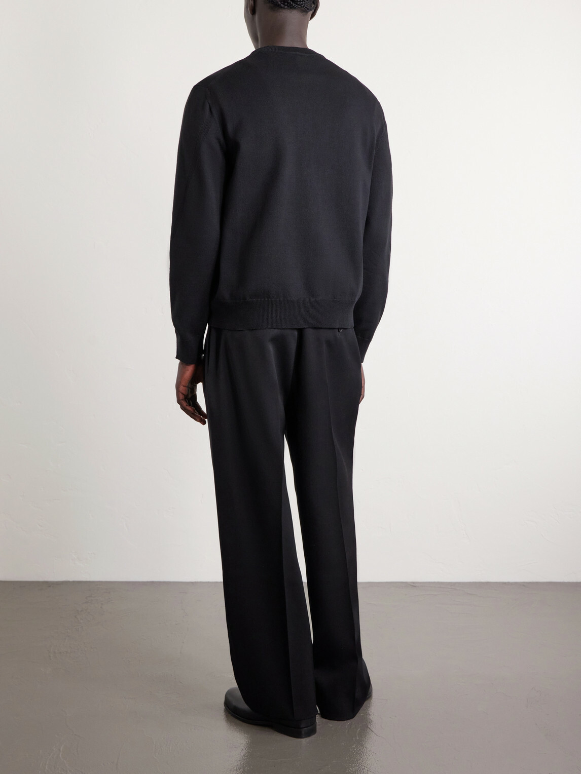 Givenchy - Knitted Cotton-Blend Sweater - Black