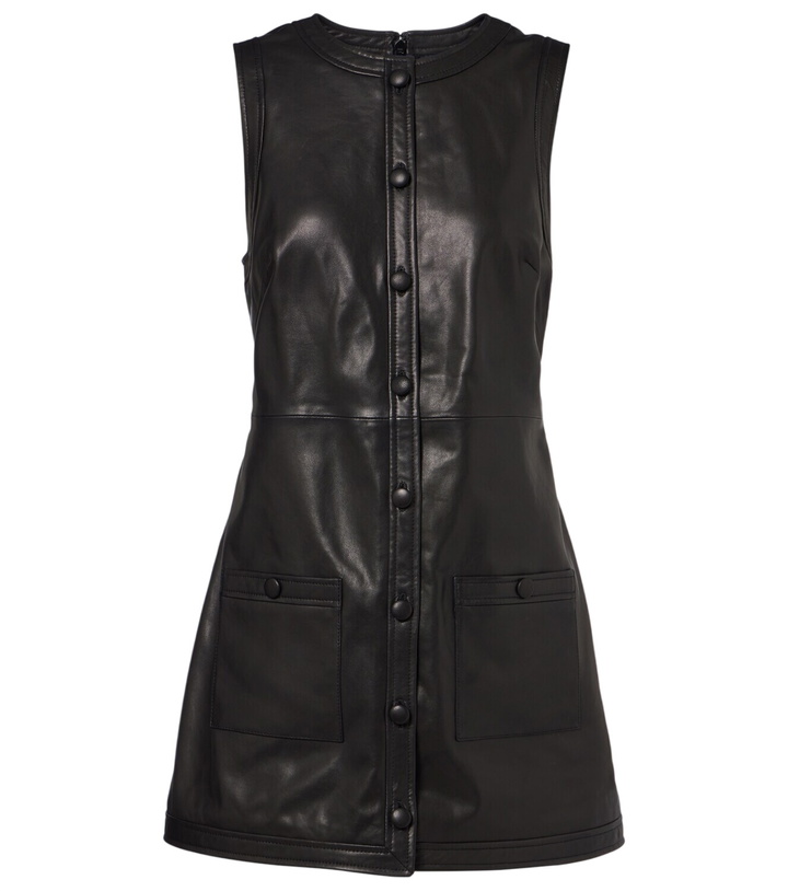 Photo: Frame Leather shirt dress